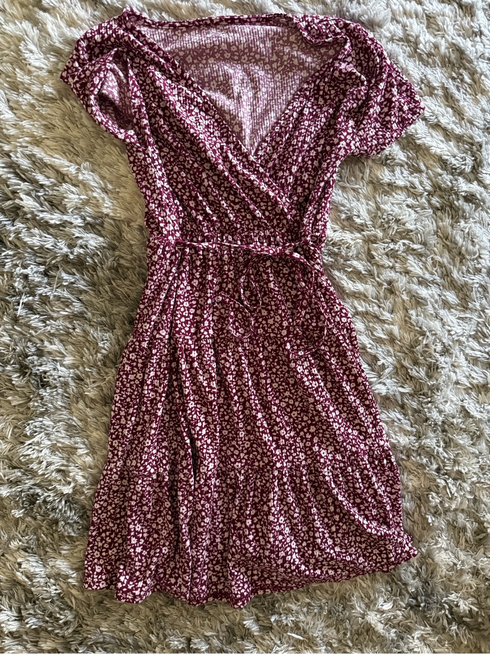 No Boundaries Wrap Mini Dress
